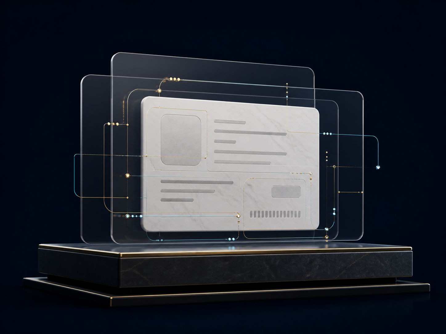 Layered documents representing structured governance and operational controls